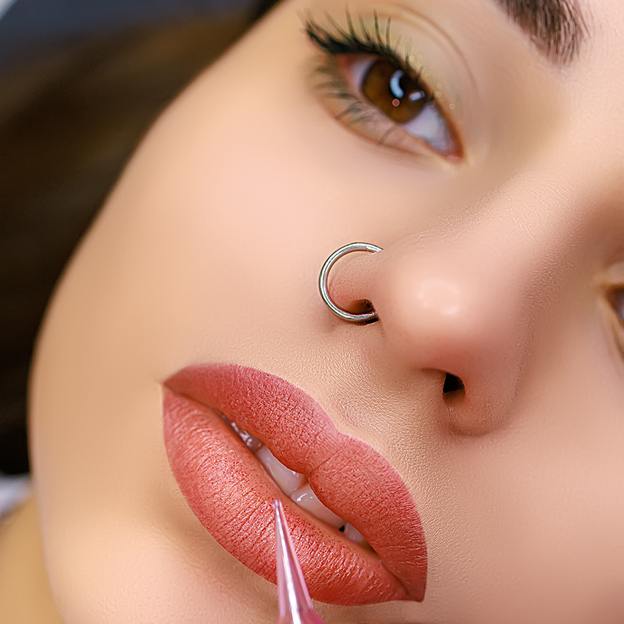 Modele Maquillage Permanent Lip Blush Ombre Lip Style